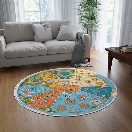 Playful Round Kids Rug