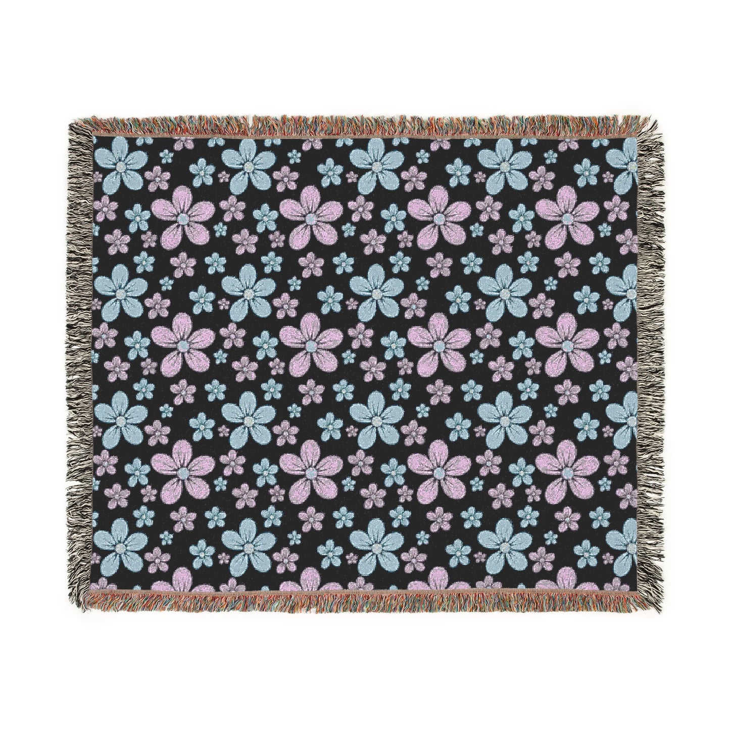 Premium Floral Woven cotton Blanket for kids
