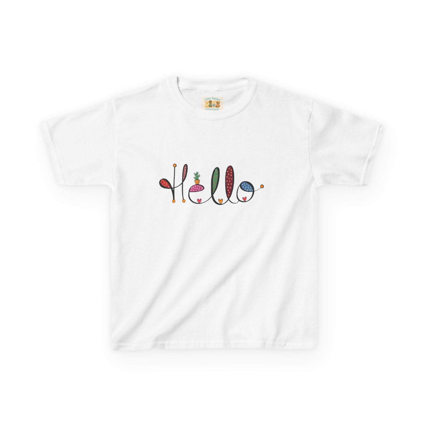 Kids Hello Slogan Unisex Tee
