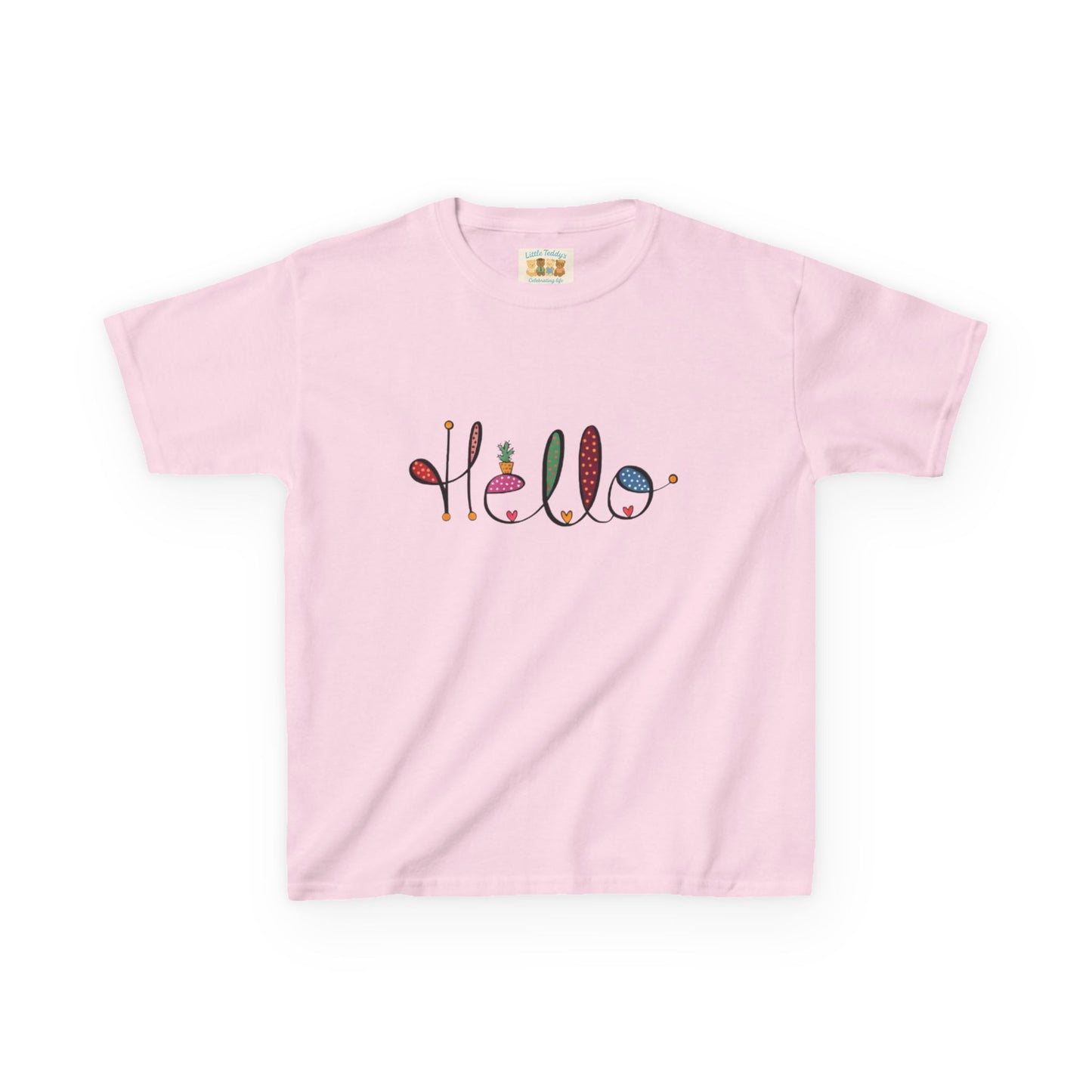 Kids Hello Slogan Unisex Tee