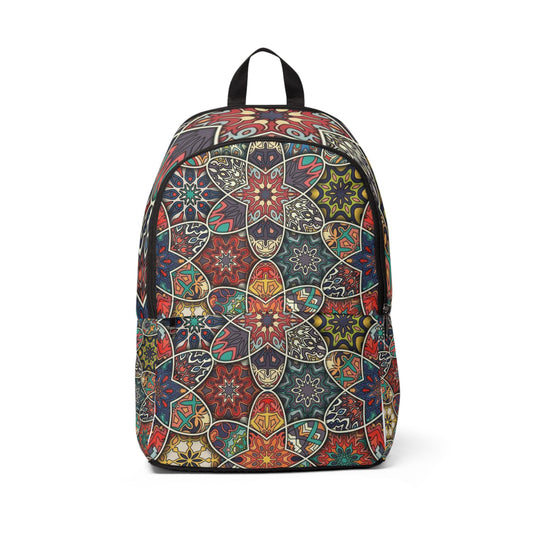 Vibrant Patterned Unisex Fabric Backpack
