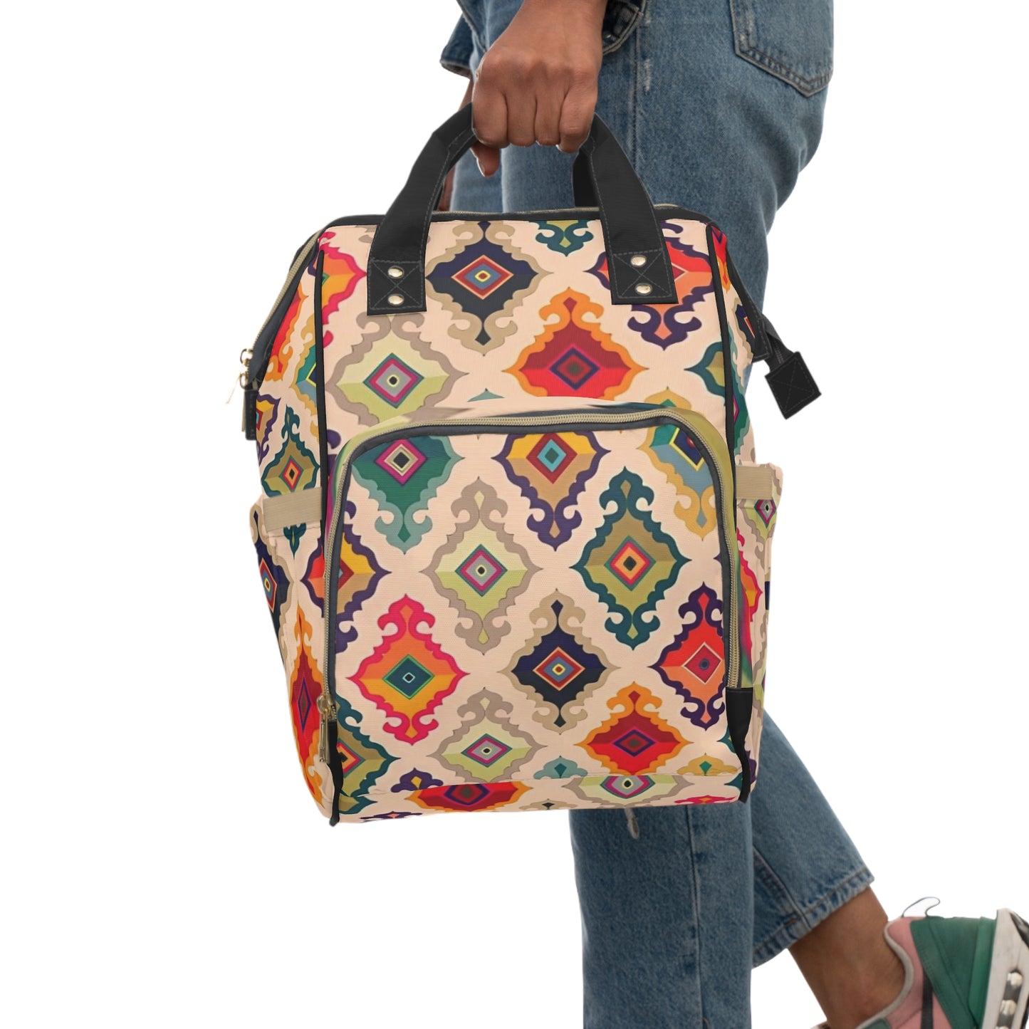 Colorful Multifunctional Diaper Backpack / Travel Bag