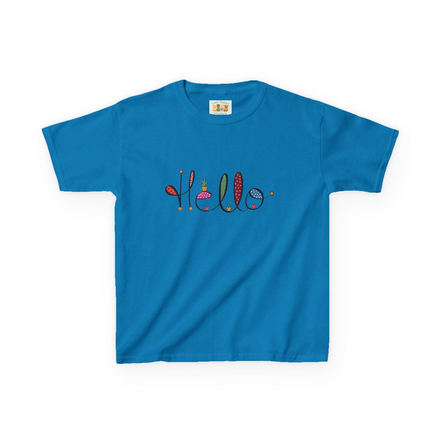 Kids Hello Slogan Unisex Tee