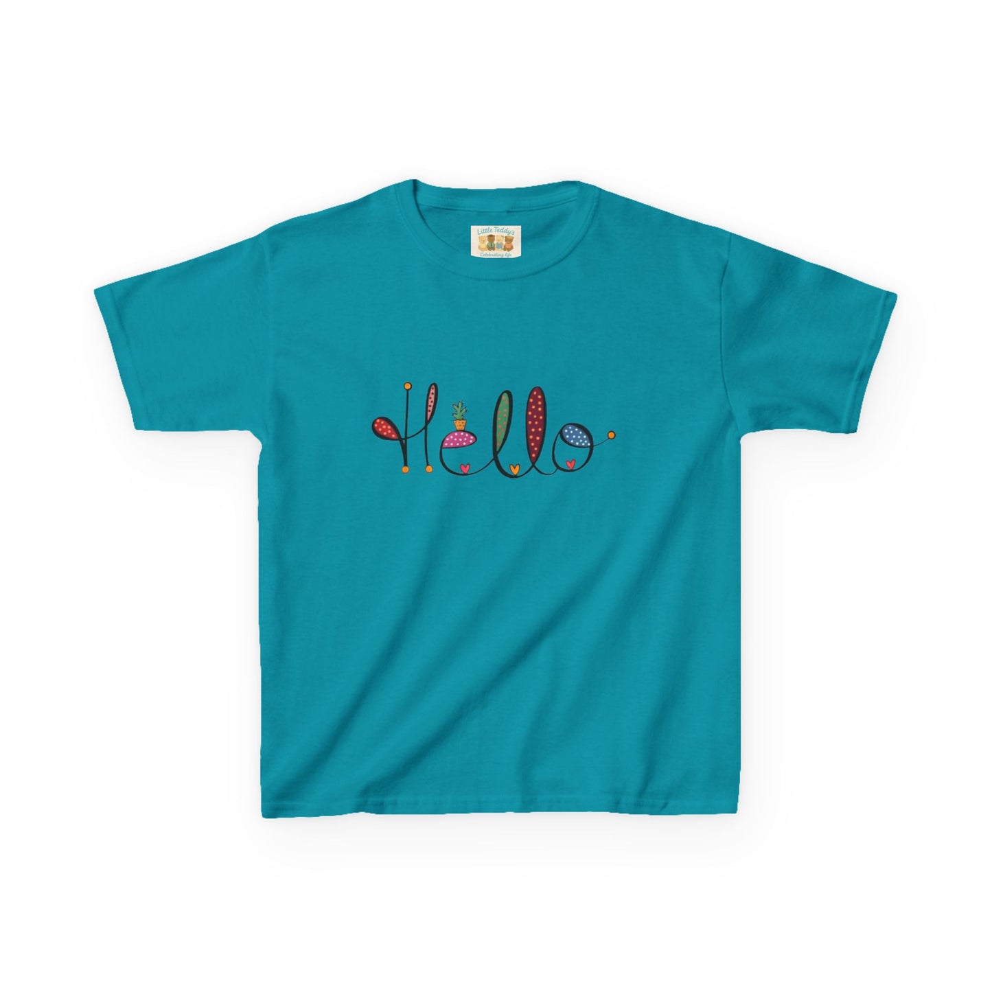 Kids Hello Slogan Unisex Tee