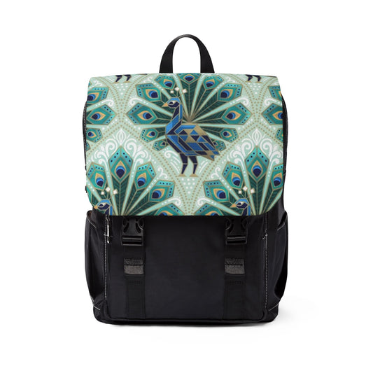 Colorful Peacock Shoulder Backpack