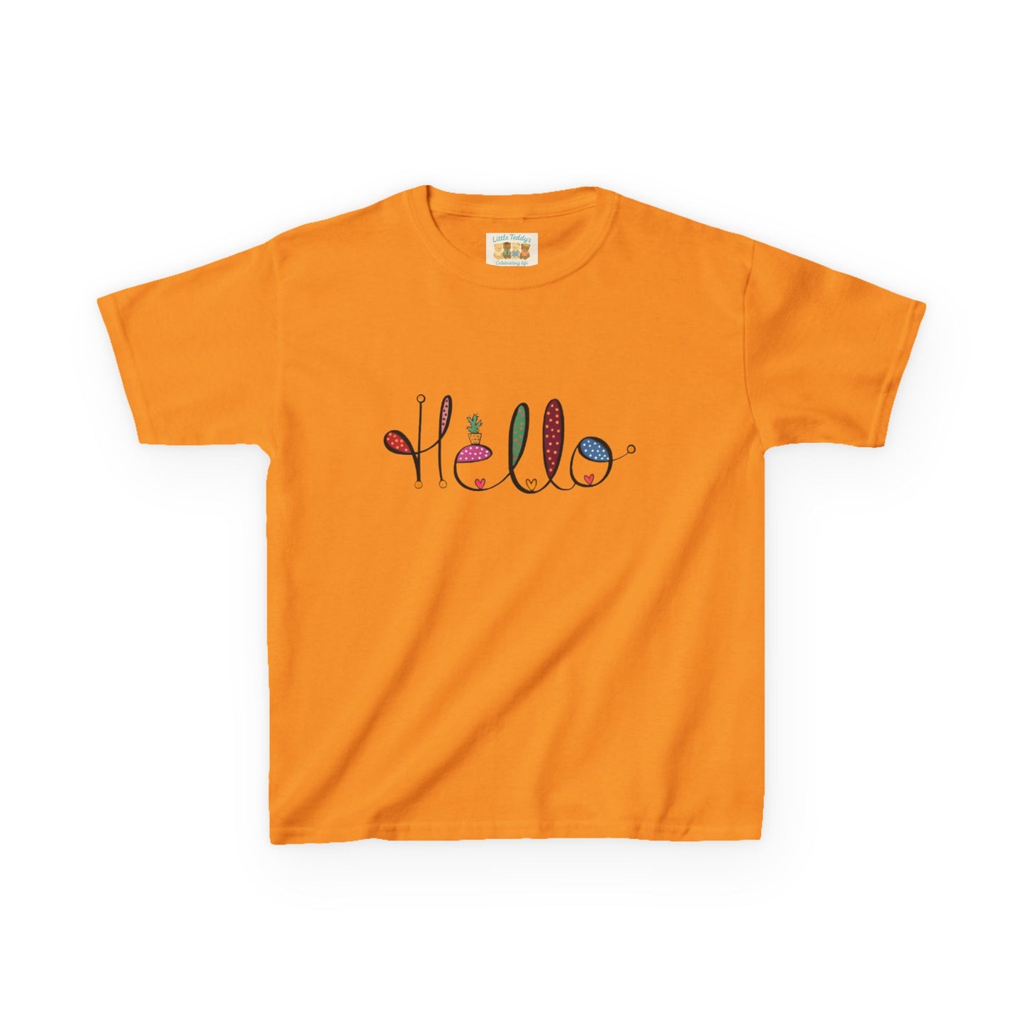Kids Hello Slogan Unisex Tee