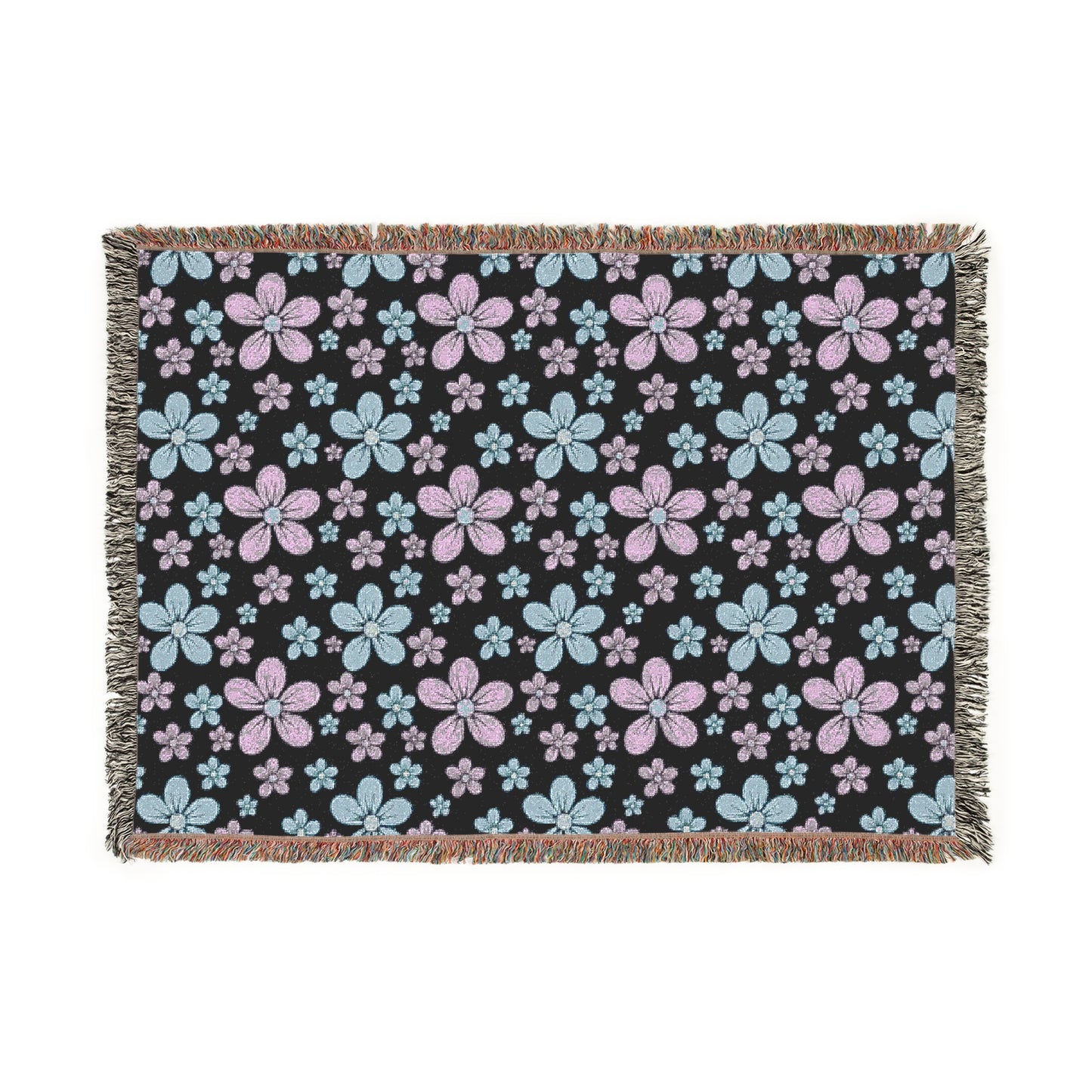 Premium Floral Woven cotton Blanket for kids