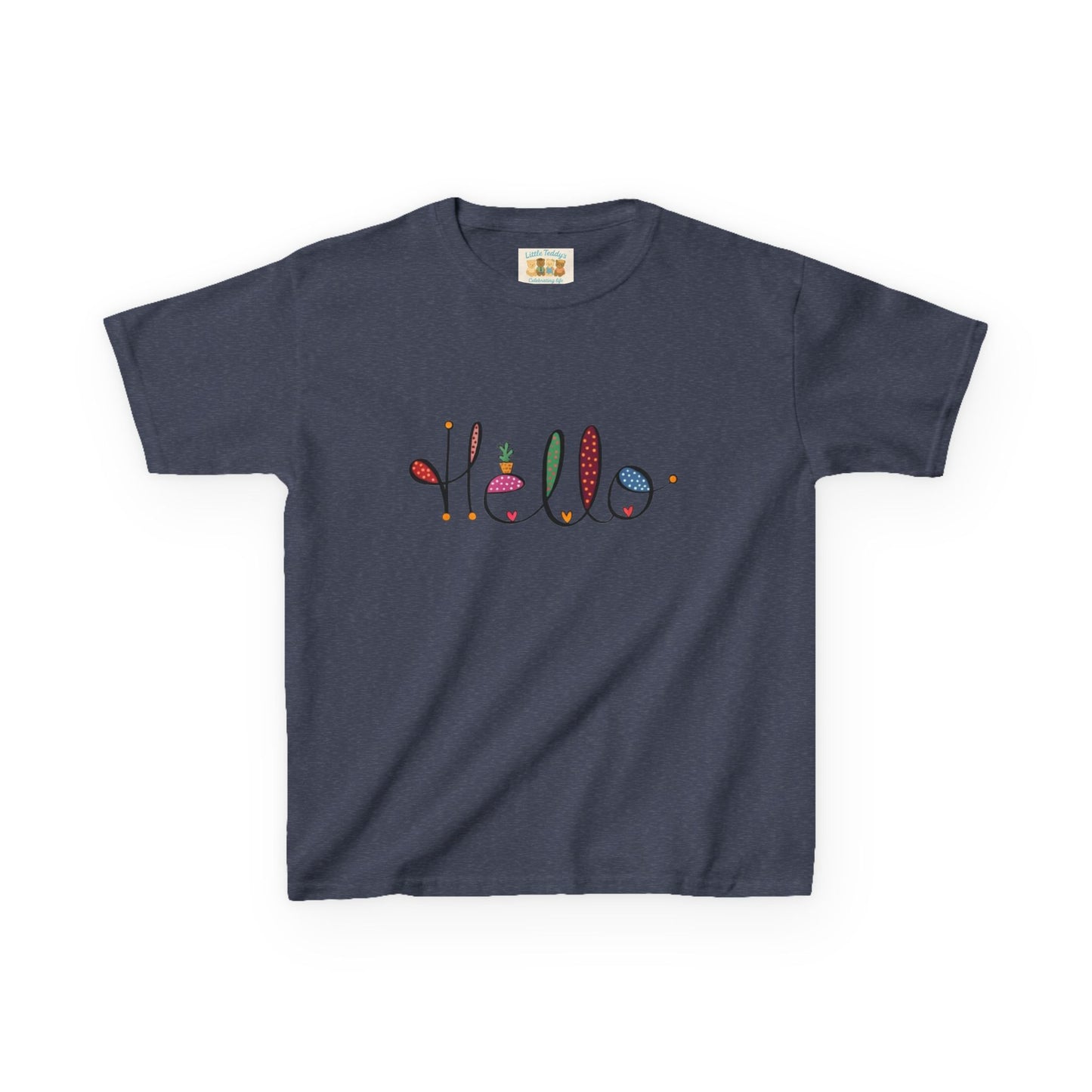 Kids Hello Slogan Unisex Tee