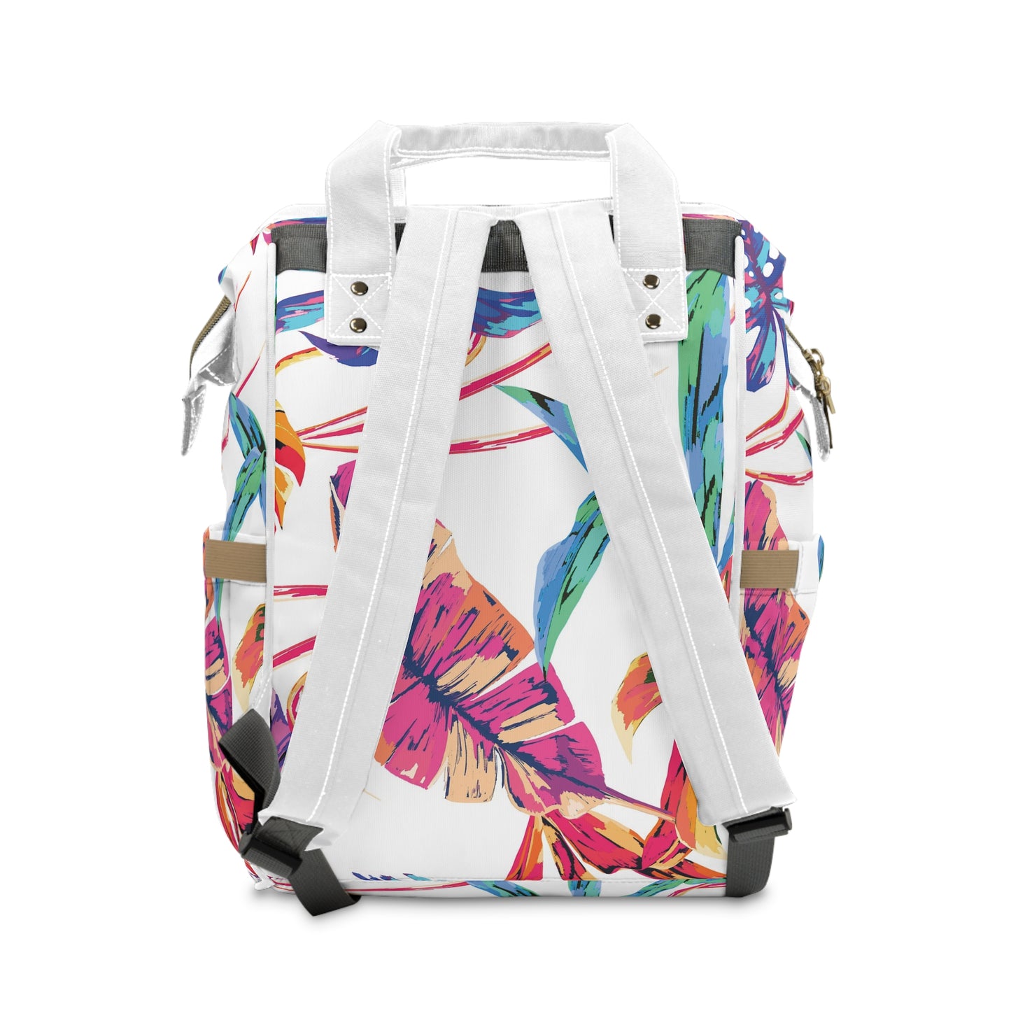 Tropical Floral Diaper Backpack | Travel Bag