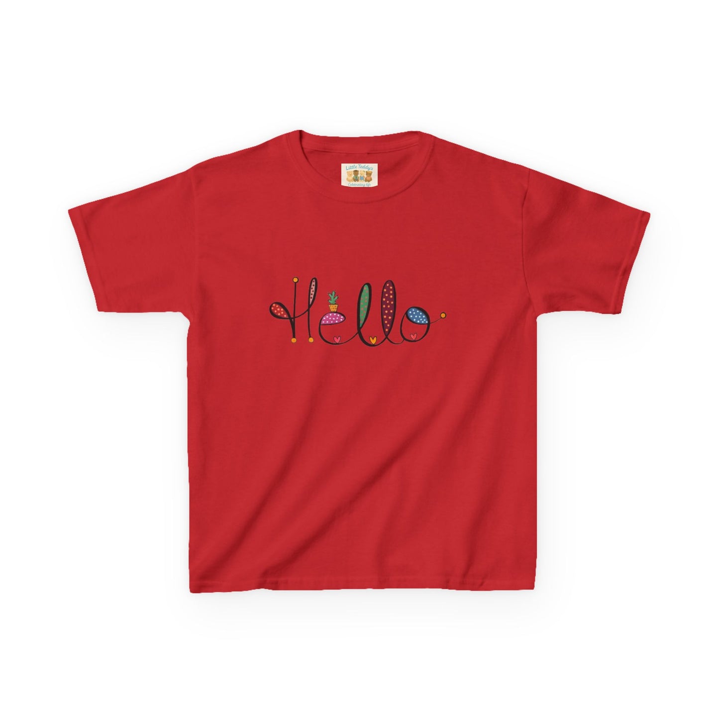 Kids Hello Slogan Unisex Tee