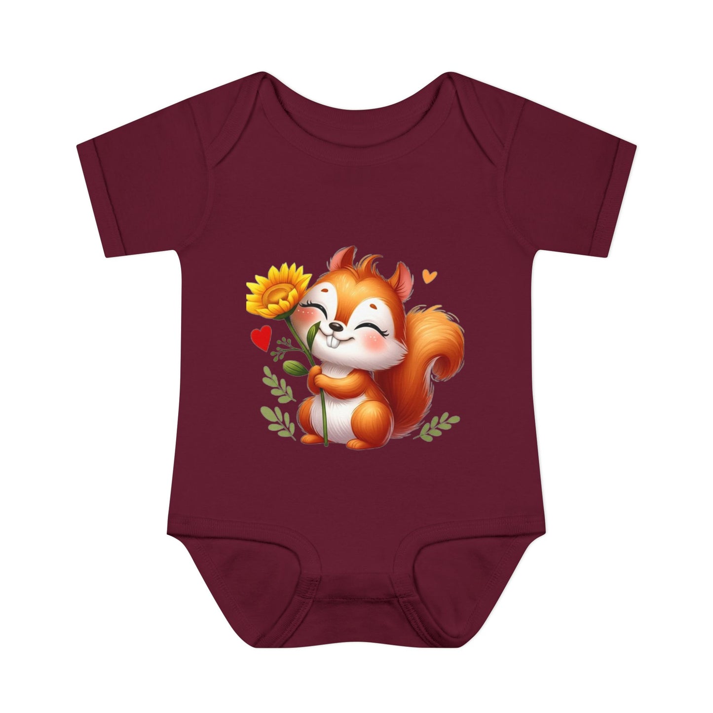 Squirrel Baby Bodysuit Unisex