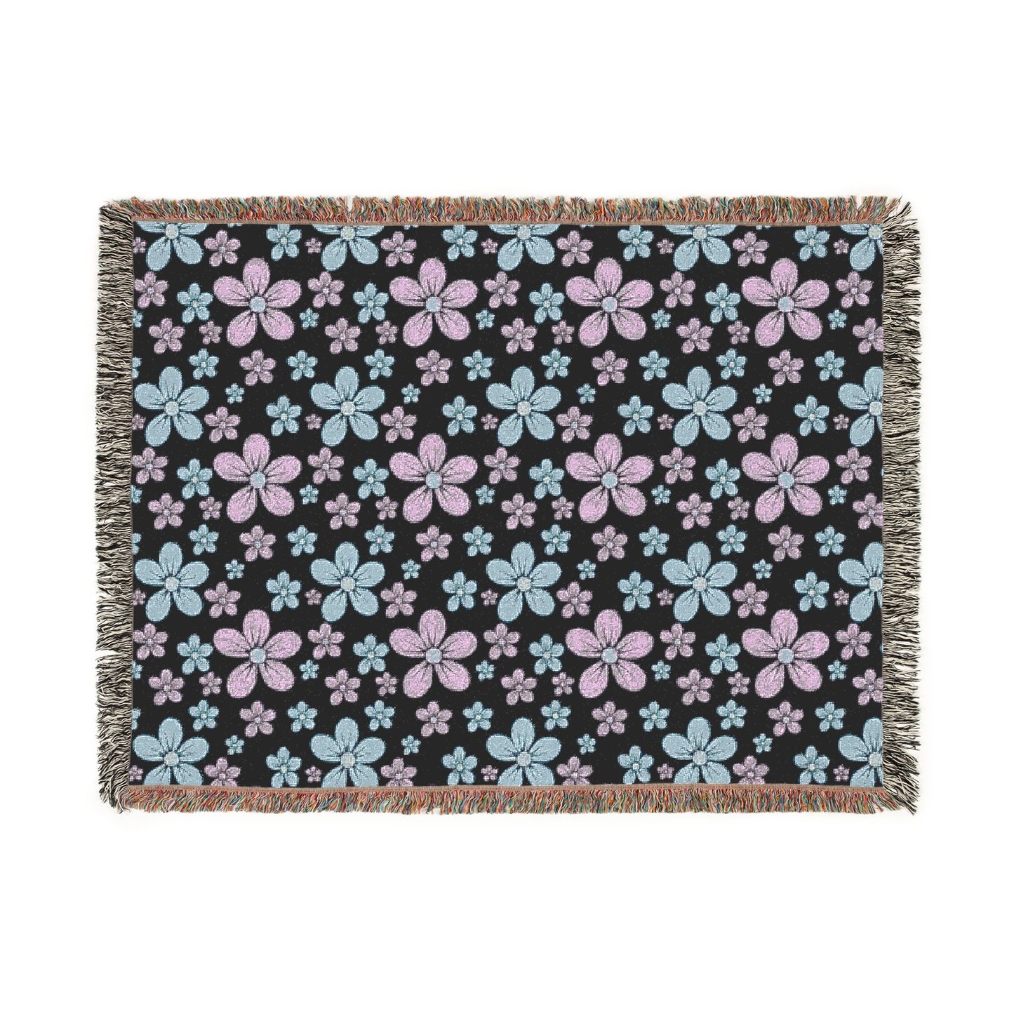 Premium Floral Woven cotton Blanket for kids
