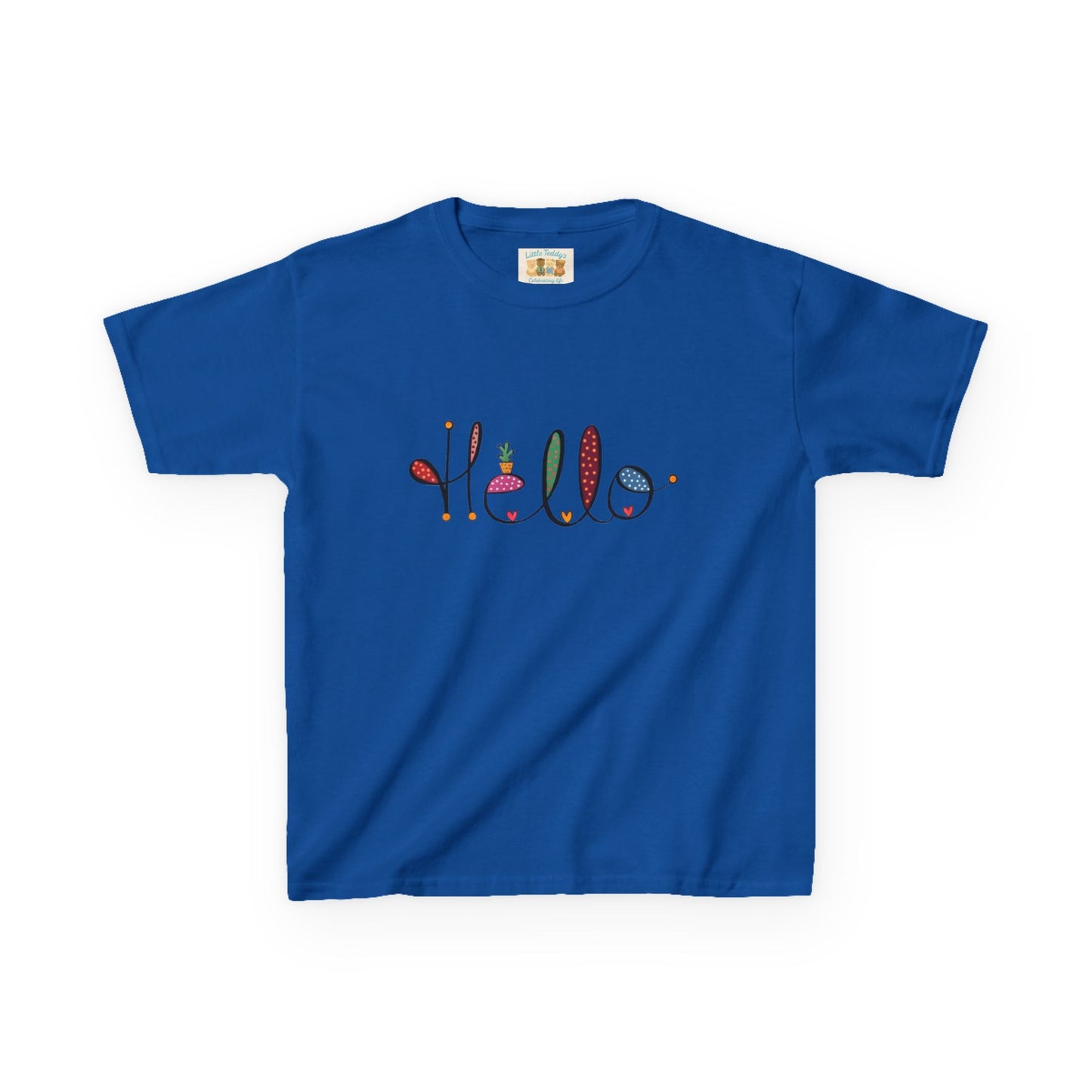 Kids Hello Slogan Unisex Tee