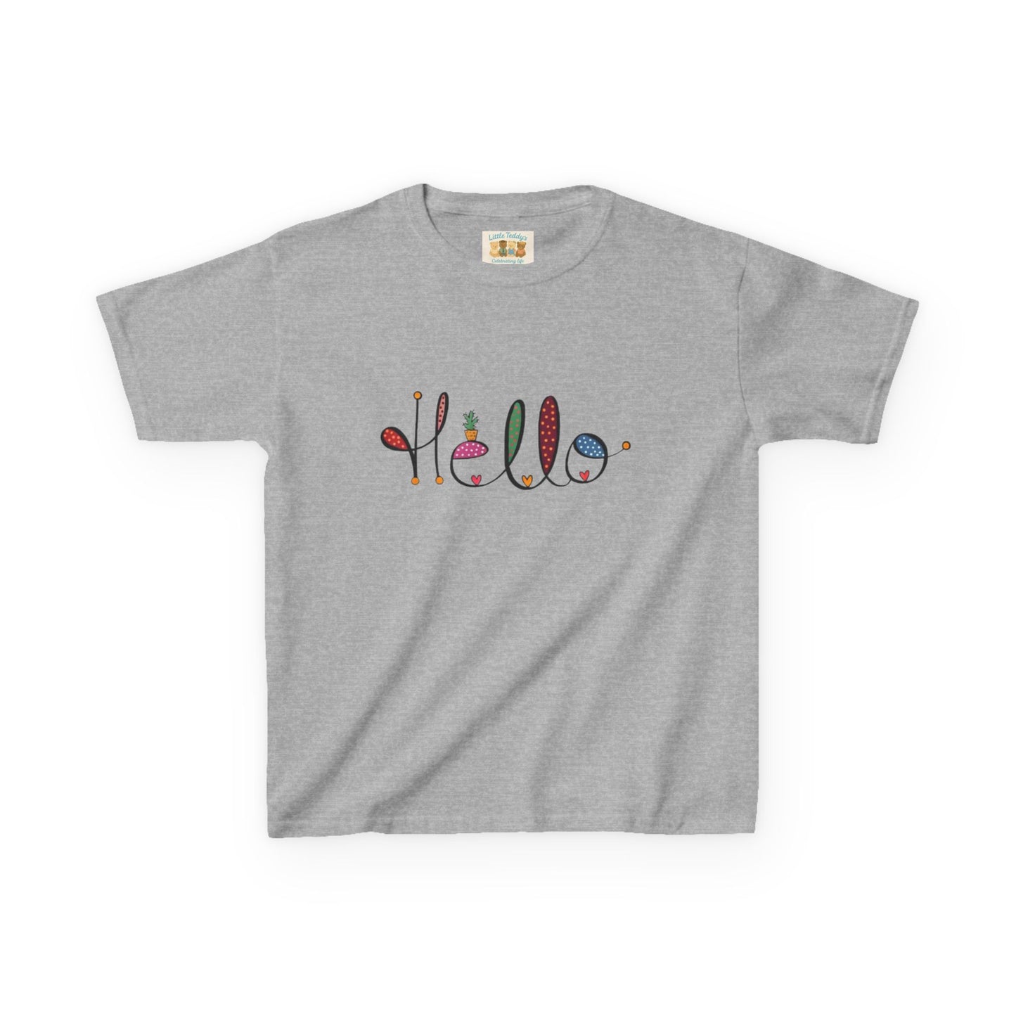 Kids Hello Slogan Unisex Tee
