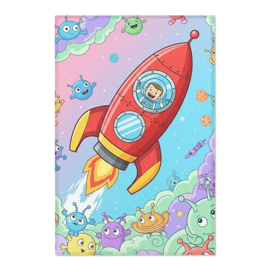 Kid's Space Adventure Area Rug