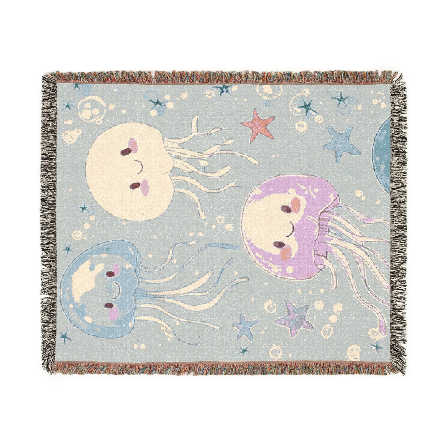 Premium Jellyfish Dream Woven Cotton Blanket