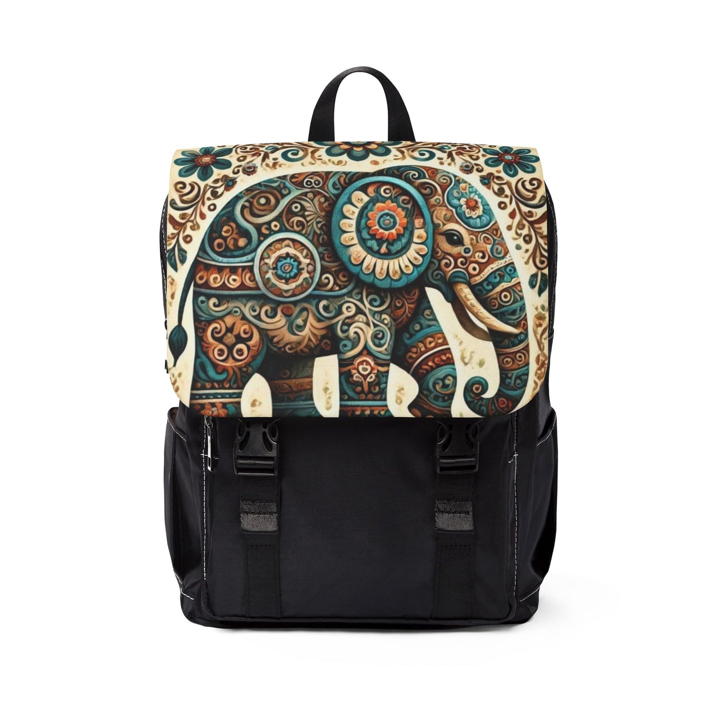 Elephant Artwork Shoulder Backpack
