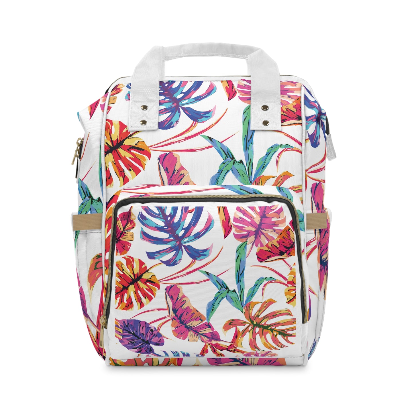 Tropical Floral Diaper Backpack | Travel Bag